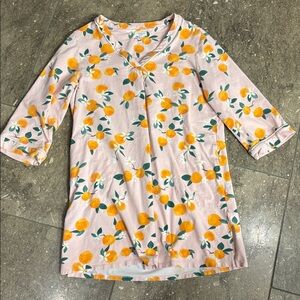 BedHead cotton knit sleep shirt, S, peaches